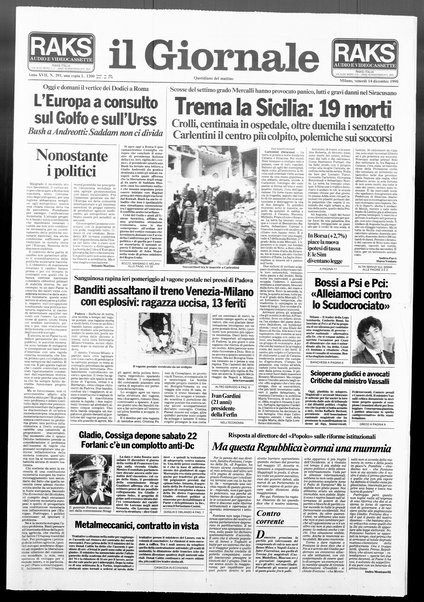 Il giornale : quotidiano del mattino